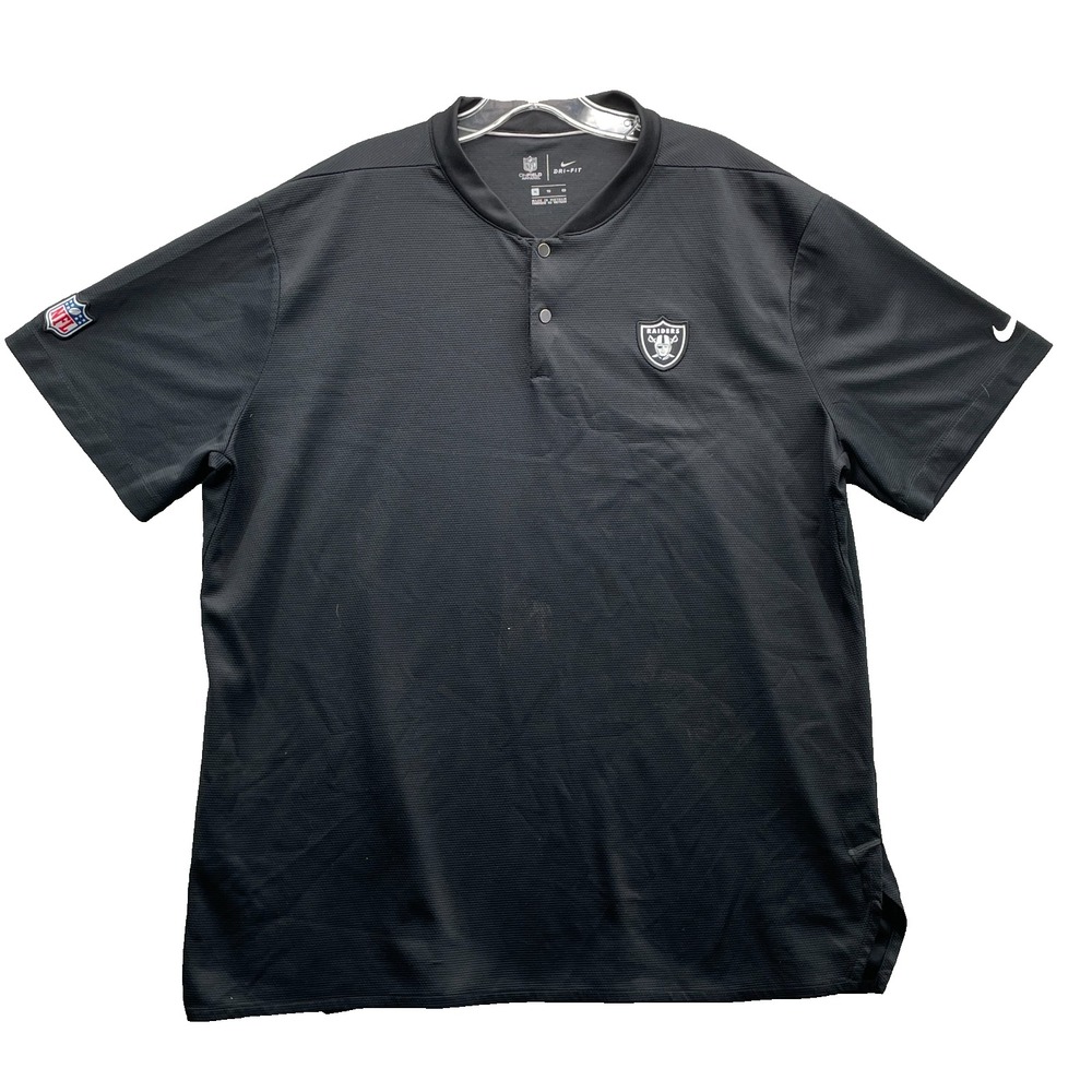 NFL Las Vegas Raiders Henley T-Shirt Men's XL Sportswear Football Performance